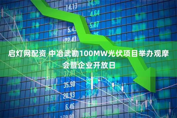 启灯网配资 中冶武勘100MW光伏项目举办观摩会暨企业开放日